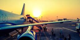 High Meadow Business Solutions and Pioneer Solution Help Major Airline Process Transactions Every 1 Minute, 30 Seconds with EMV photo plane takeoff sunset