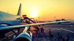 High Meadow Business Solutions and Pioneer Solution Help Major Airline Process Transactions Every 1 Minute, 30 Seconds with EMV photo plane takeoff sunset